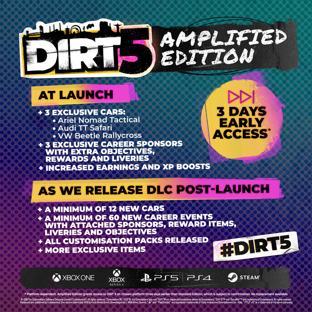 dirt 5 amplified