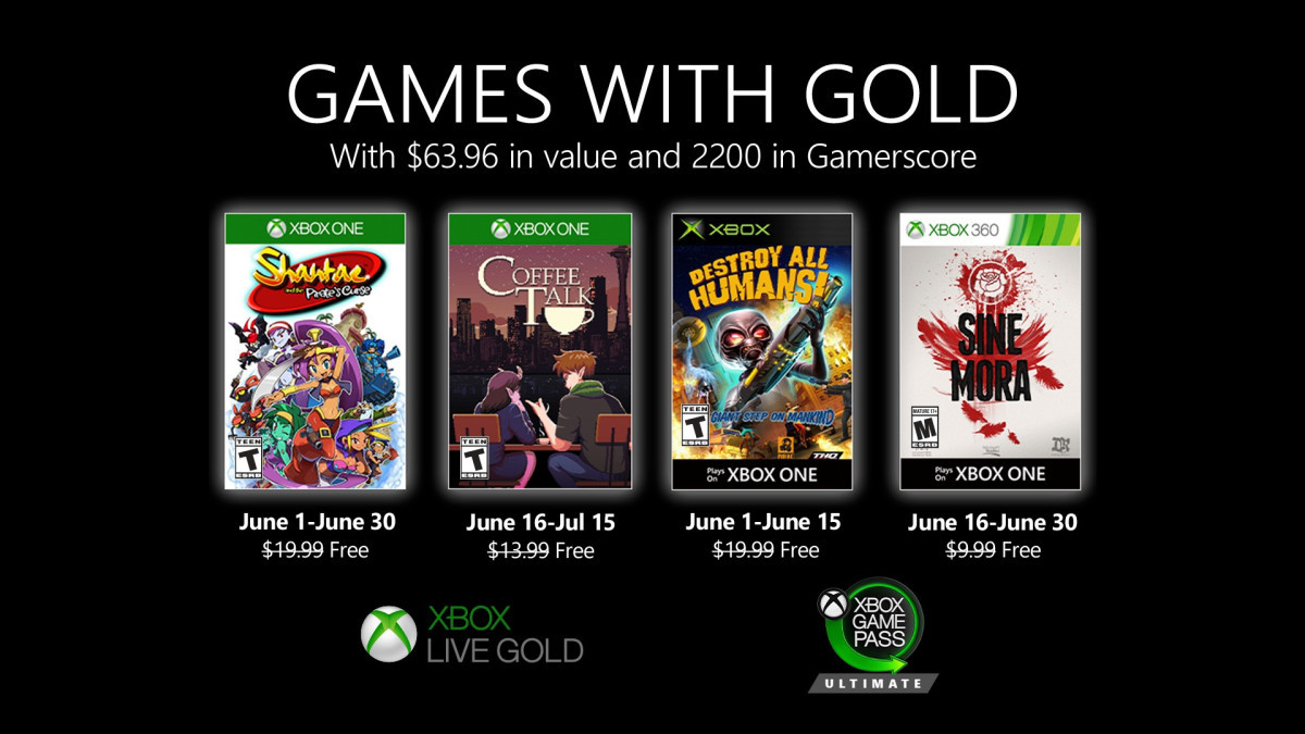 games with gold juin 2020