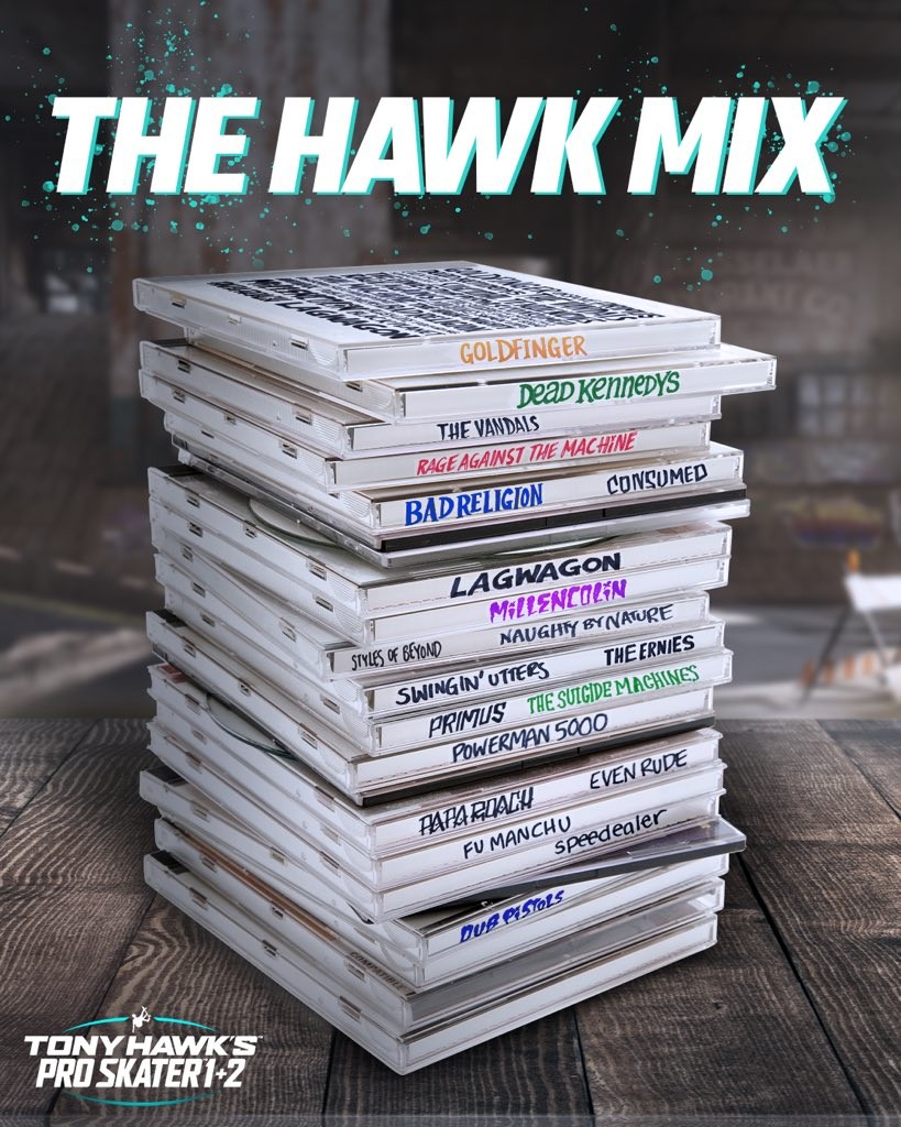 tony hawk tracklist