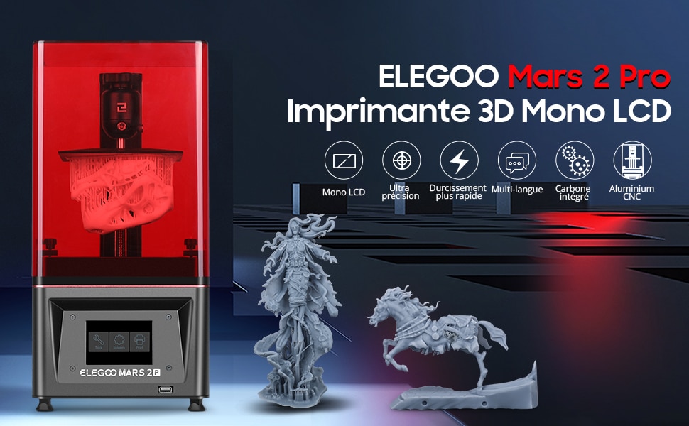 Protecteur d'écran adapté à l'imprimante 3D en résine Elegoo, à l